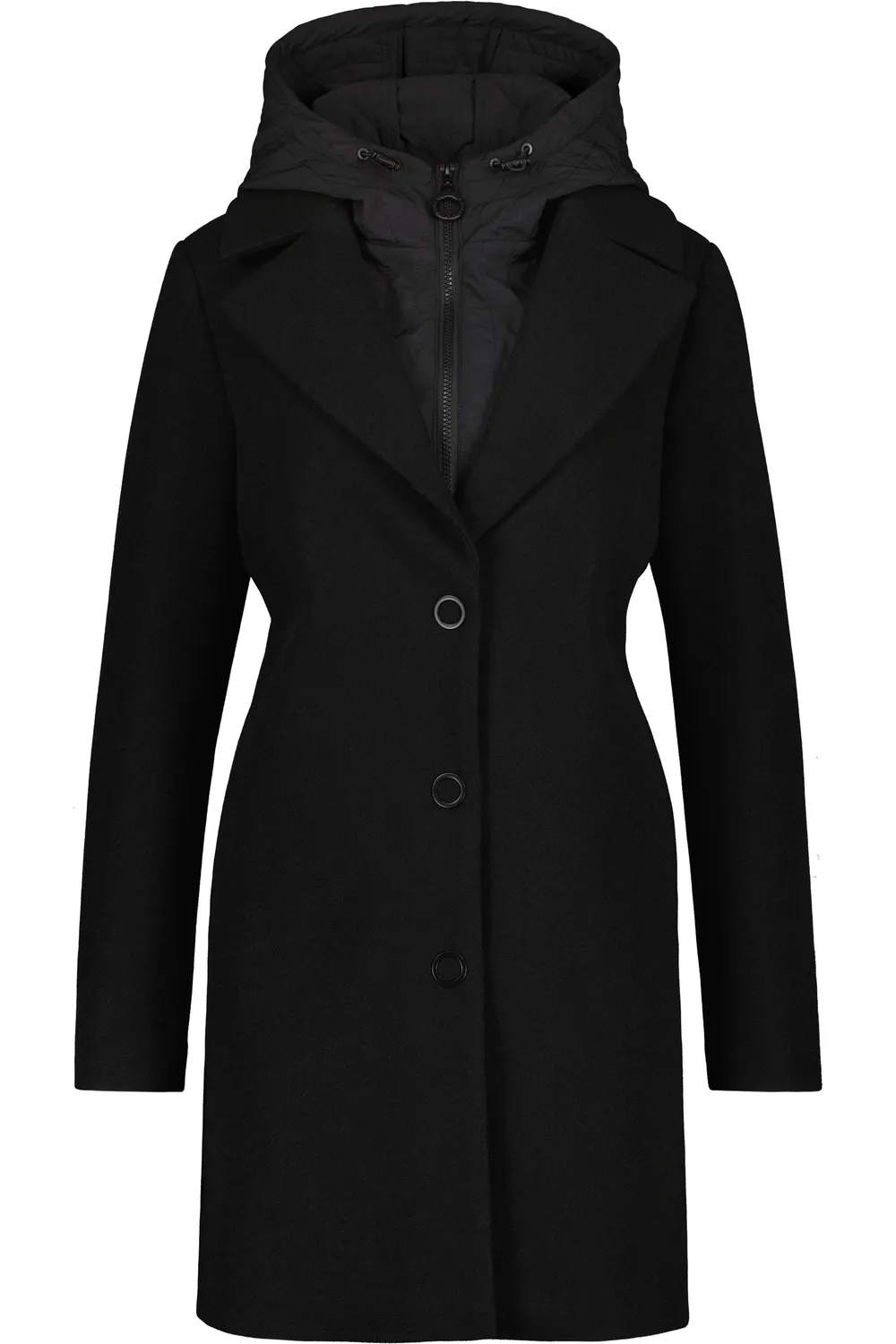 Alife & Kickin AjaAK A Hybridjacke schwarz Wolloptik