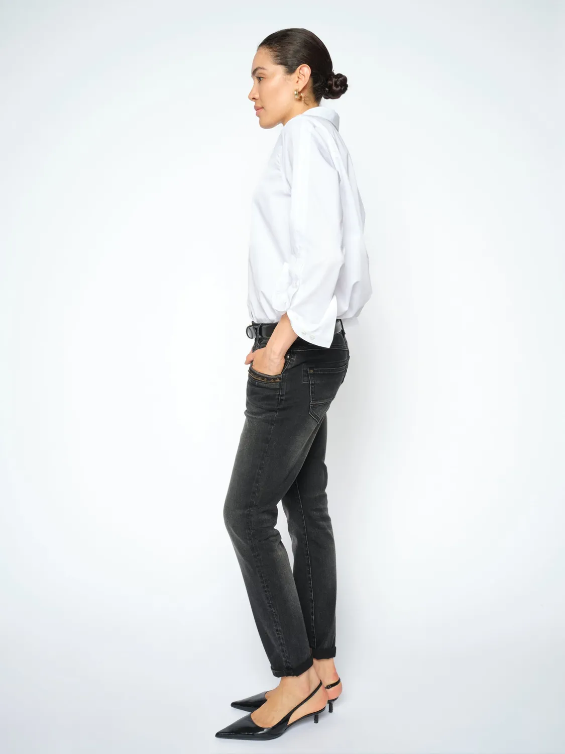 Mos Mosh MMNaomi Teni Slim Jeans Grau 30