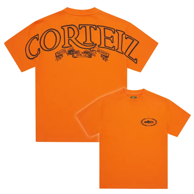 Corteiz Royale Heavyweight T-Shirt Orange 310 GSM
