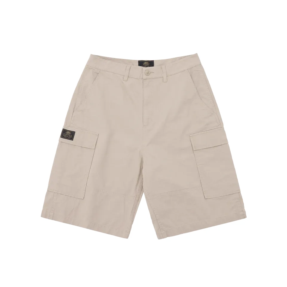 Corteiz Guerillaz Cargo Shorts Stone Ripstop relaxed