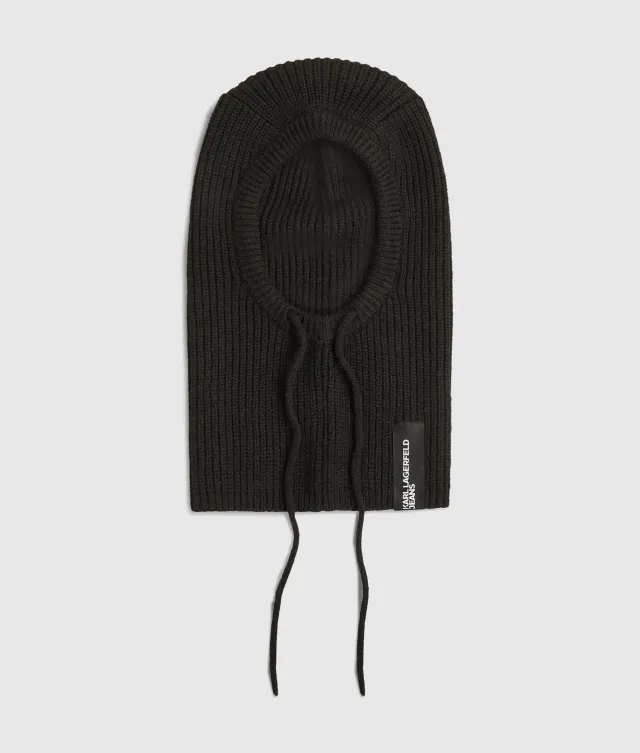 Karl Lagerfeld Jeans Strick-Kapuze Rippstrick
