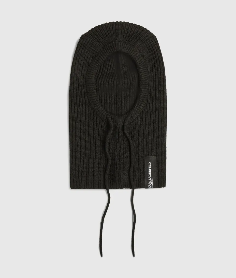 Karl Lagerfeld Jeans Strick-Kapuze Rippstrick