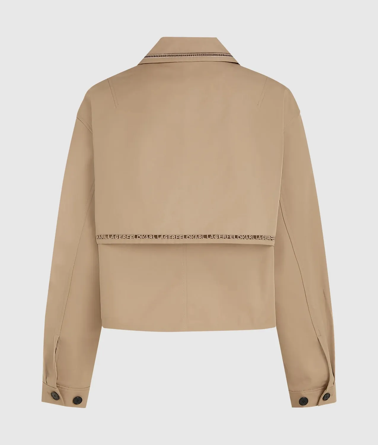 Karl Lagerfeld Cut-out Embroidery Trenchcoat kurz
