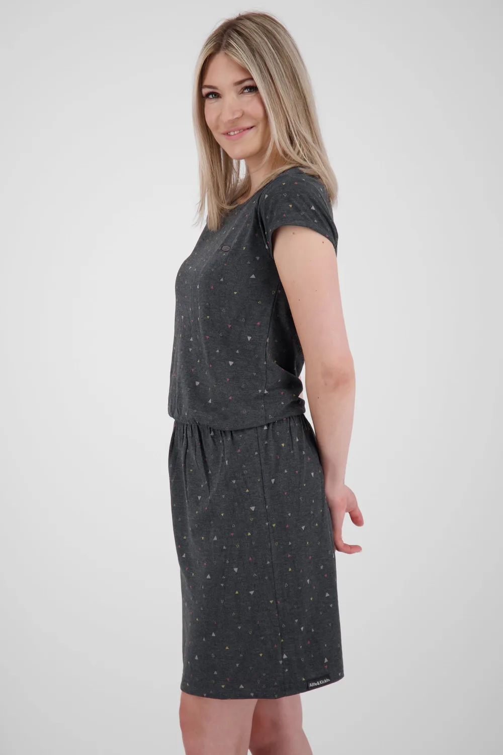 Alife & Kickin ShannaAK B Kleid Schwarz Muster Gr. S