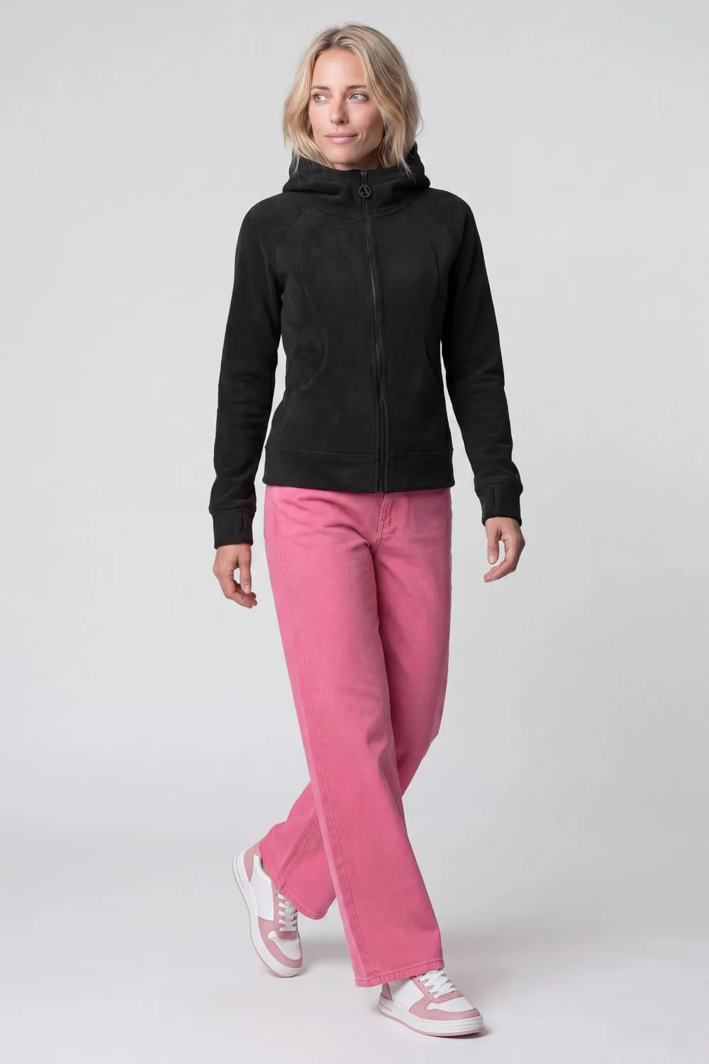 Alife & Kickin AyuAK F Hooded Fleece Jacke Schwarz