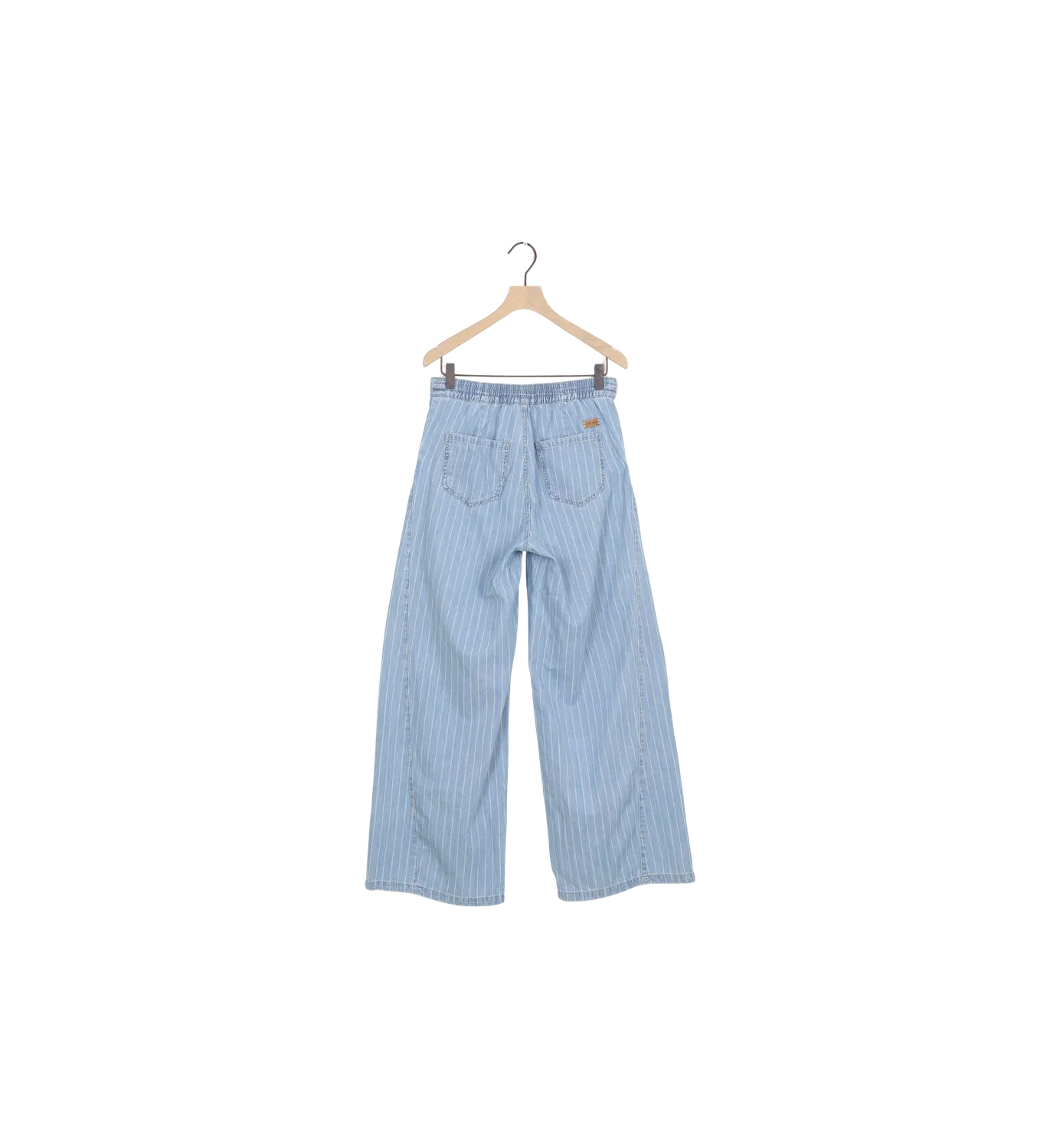 Mos Mosh ReLoved MMVincent Stripe Pant Ankle 26 Hellblau