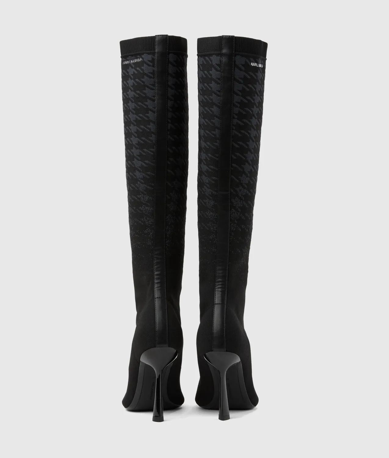 Karl Lagerfeld Pandara Stiefel Kniehoch Hahnentritt
