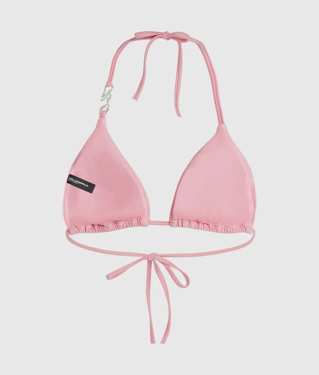 Karl Lagerfeld Triangle Bikini Top Bügel Neckholder