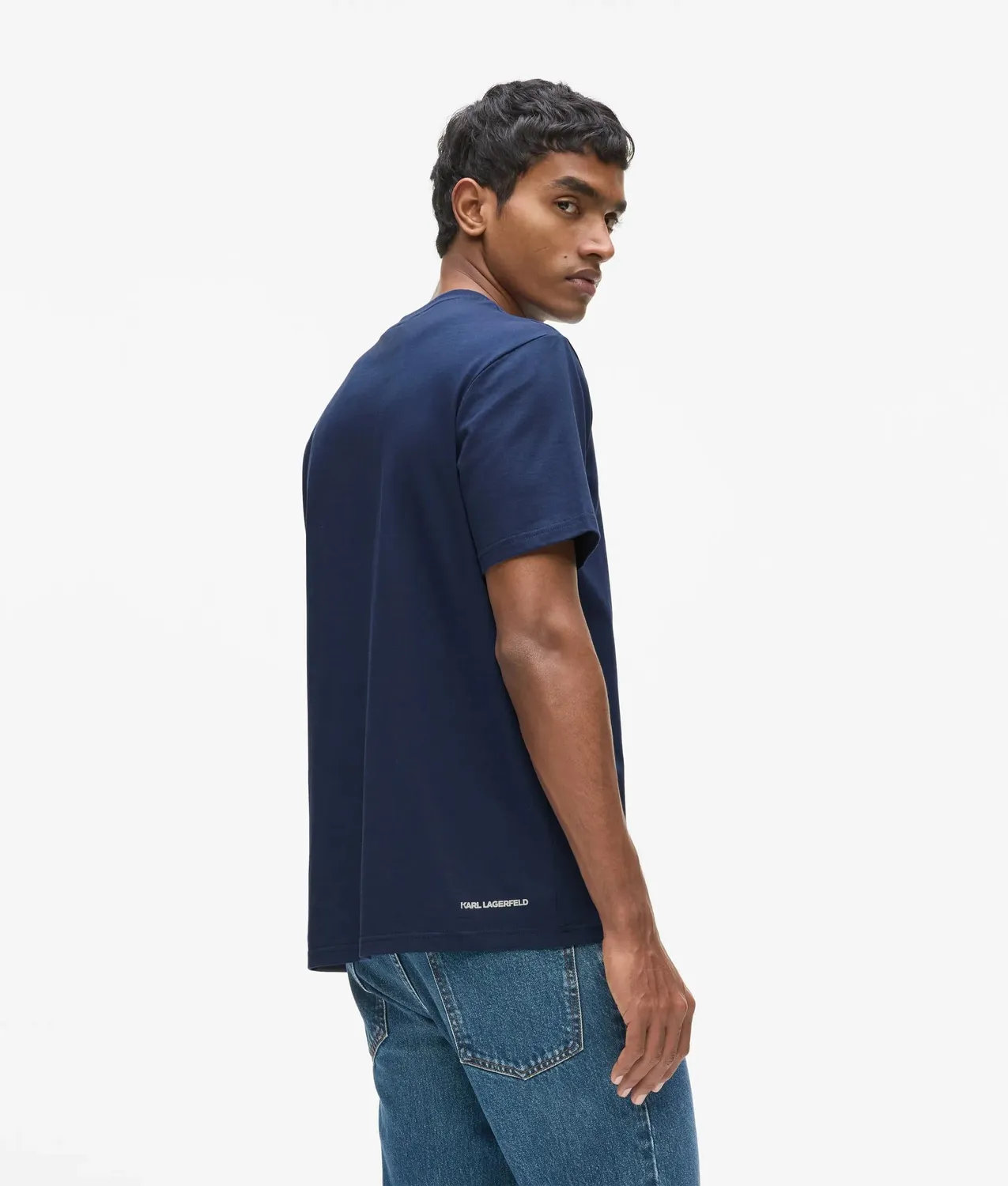 Karl Lagerfeld Ikon T-Shirt Patch Baumwolle
