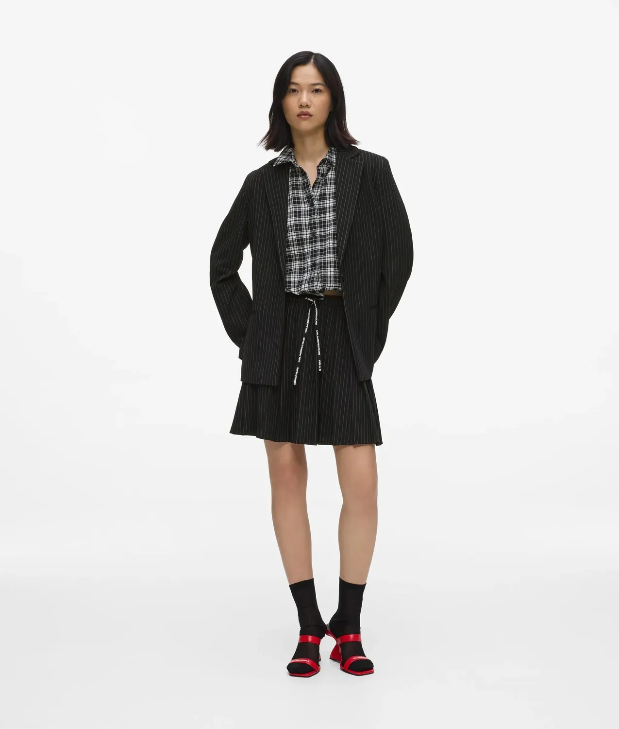 Karl Lagerfeld Jeans Pinstripe Blazer Nadelstreifen