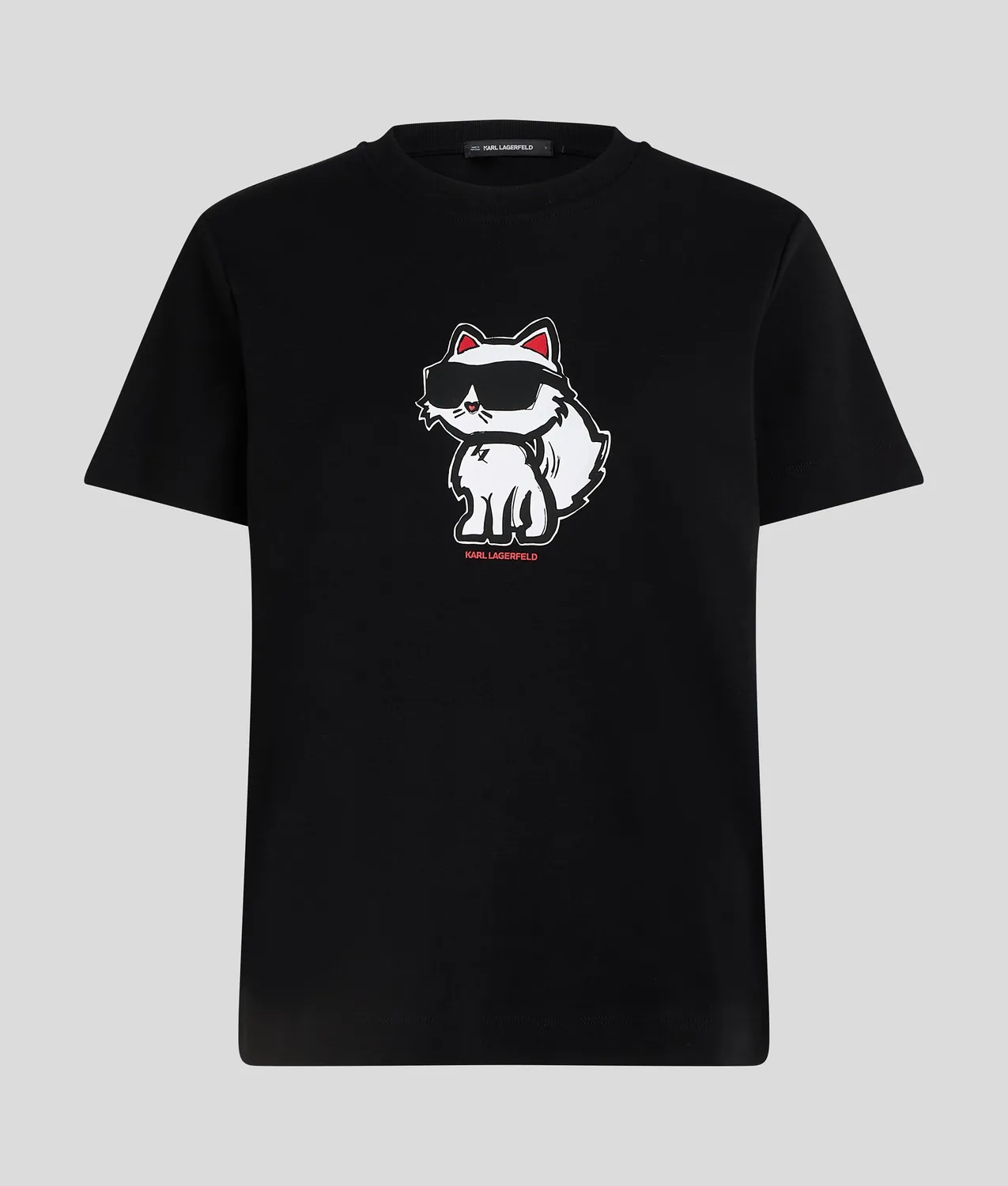 Karl Lagerfeld Ikon Choupette T-Shirt Bio-Baumwolle