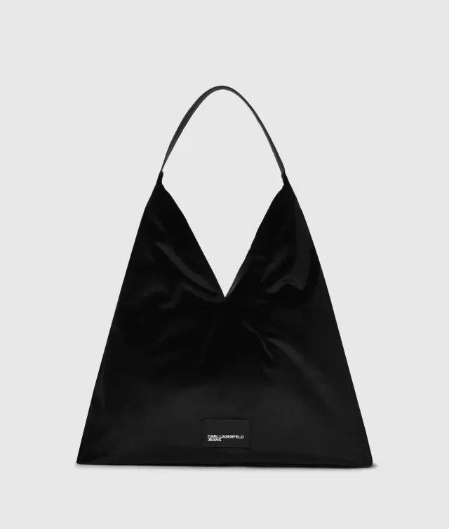 Karl Lagerfeld Jeans Trapeze Velvet Shopper Samt One Size