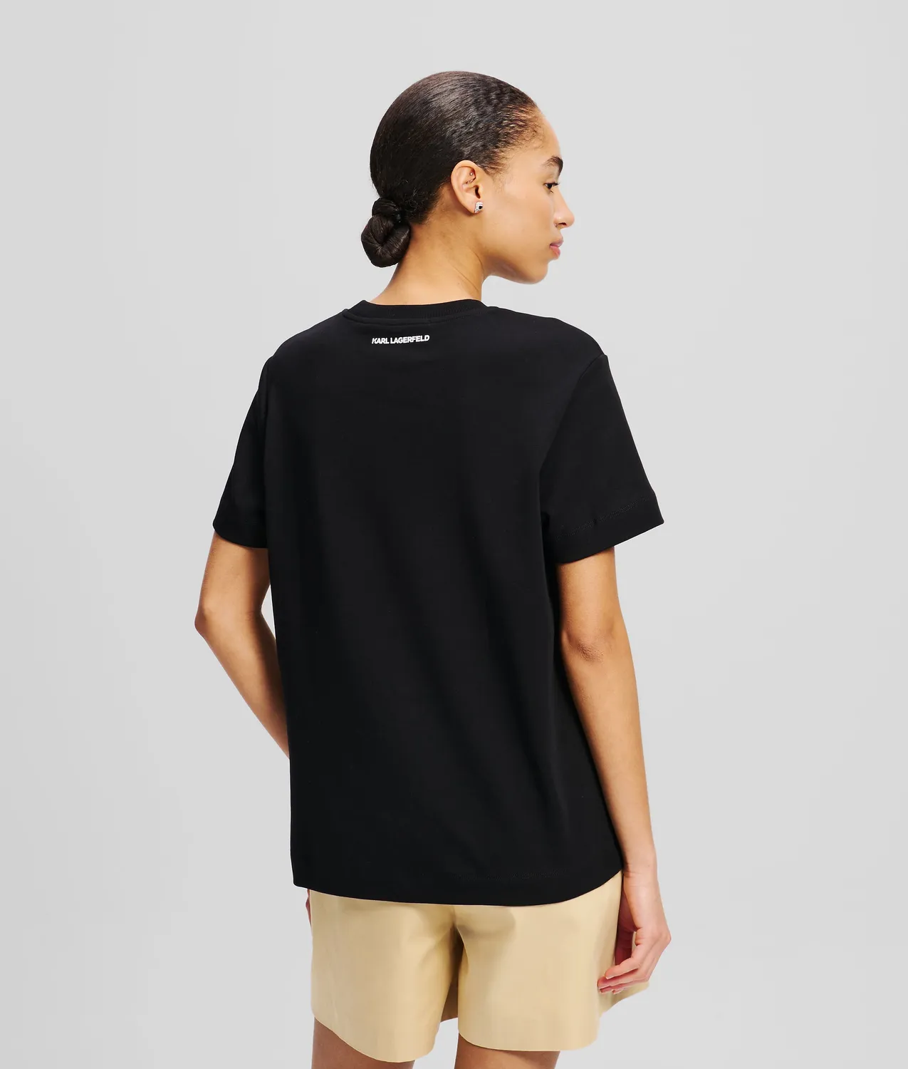 Karl Lagerfeld Ikon Aquarelle T-Shirt Damen Bio