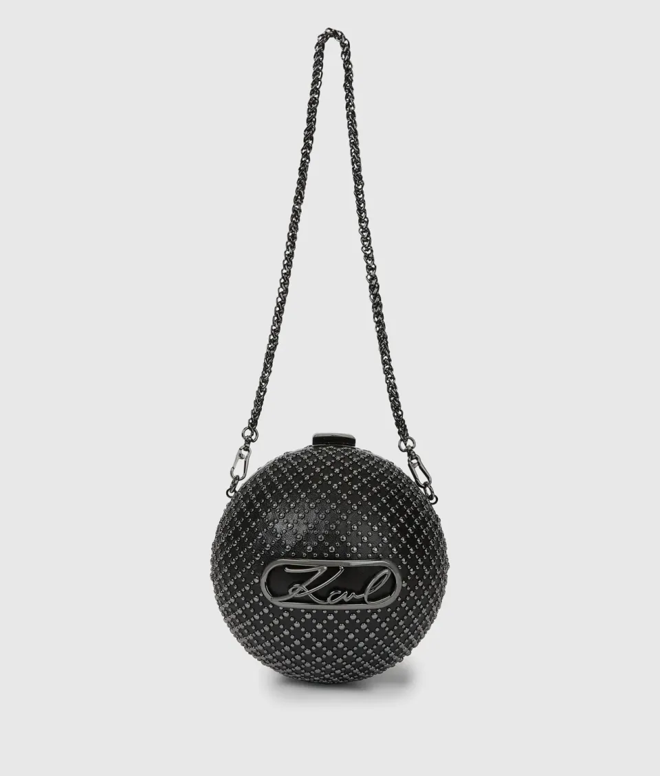 Karl Lagerfeld K/Signature Sphere Minaudière Tasche Nieten