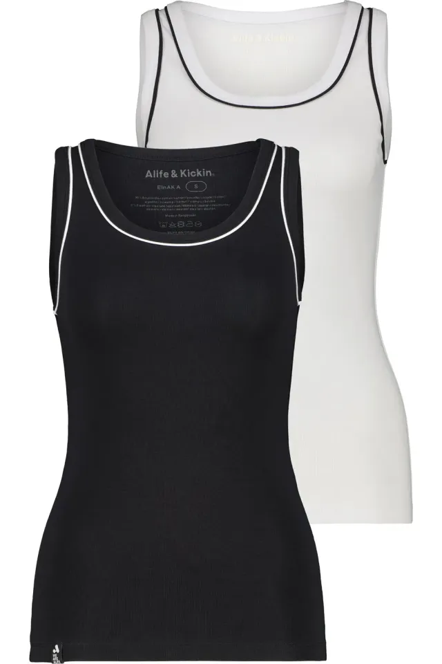 Alife & Kickin ElinAK A Top Schwarz Doppelpack
