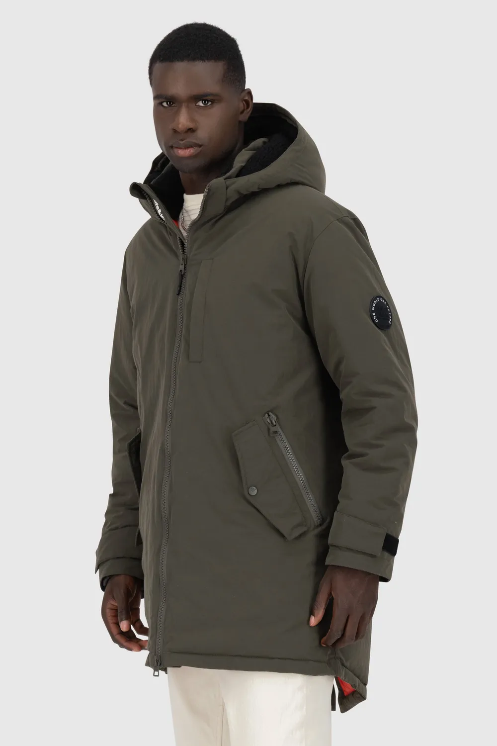 Alife & Kickin NoelAK A Parka Winterjacke Schwarz wattiert