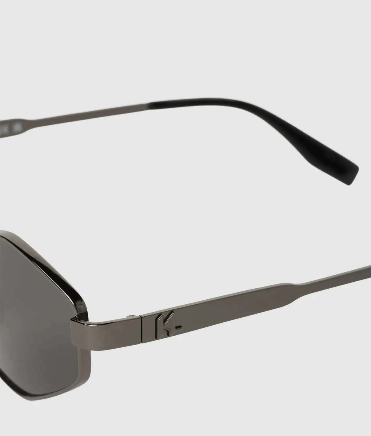 Karl Lagerfeld Monogram Sonnenbrille Metall Hexagonal