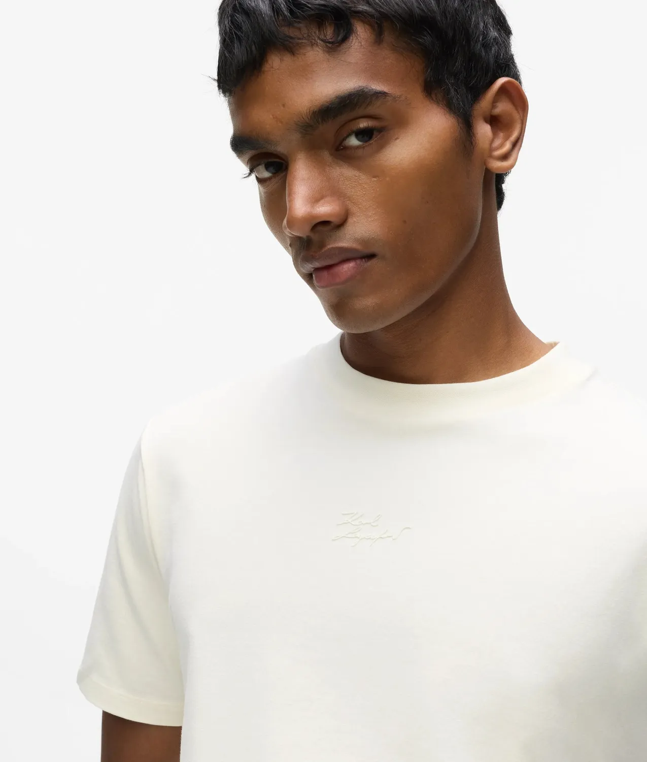 Karl Lagerfeld Crew Neck T-Shirt 3D Logo Herren