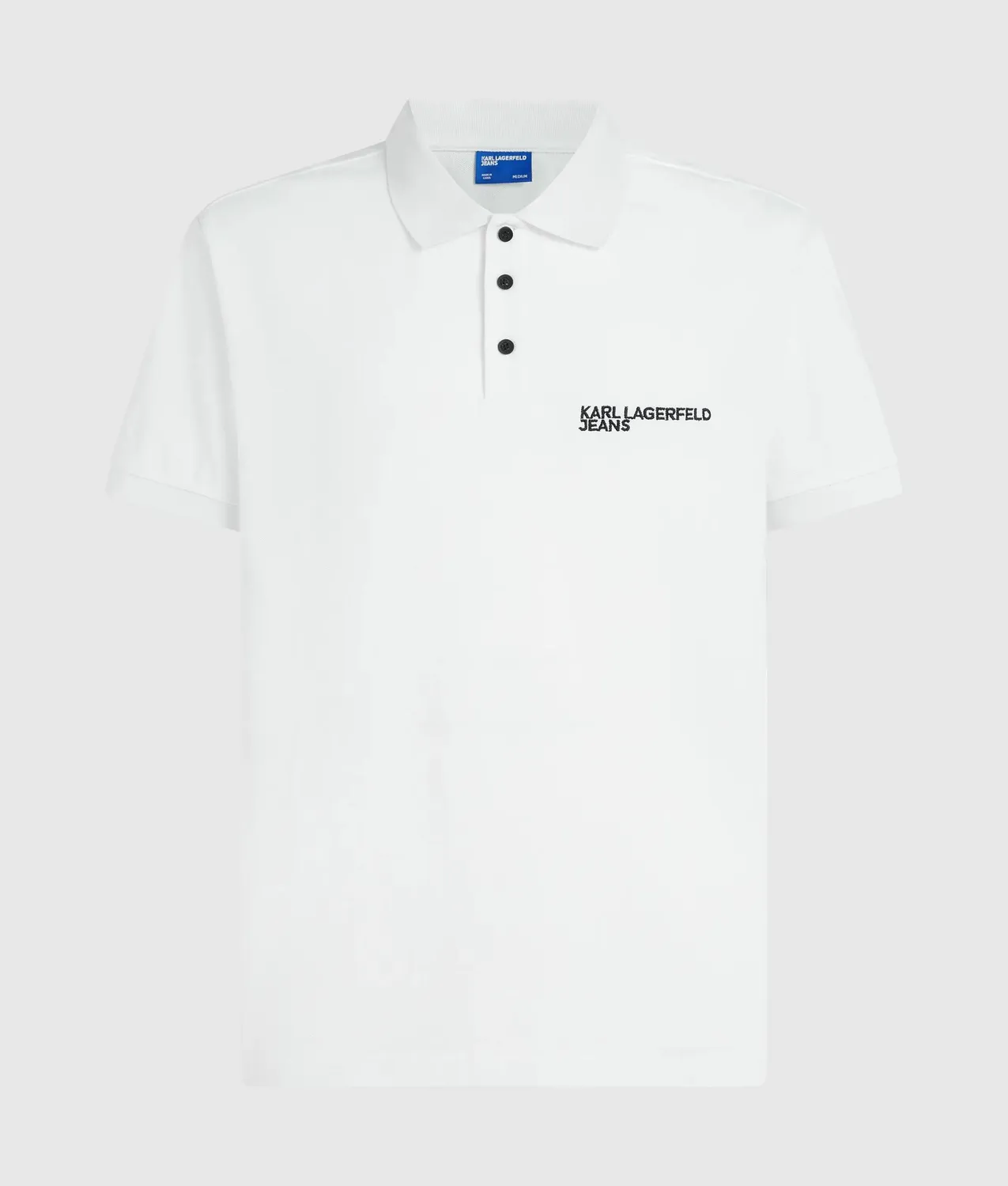 Karl Lagerfeld Jeans Logo Poloshirt Bio-Baumwolle Gr. M