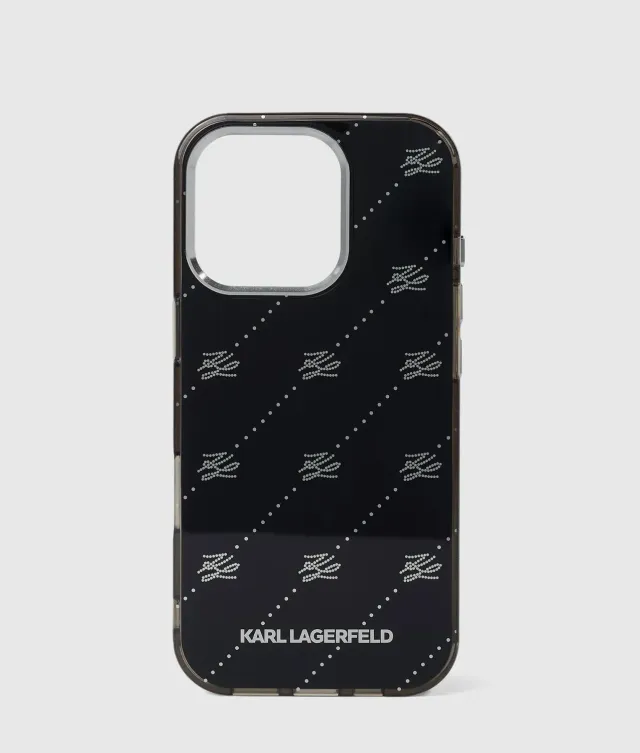 Karl Lagerfeld All-over Autograph Handyhülle iPhone 16 Pro Logo