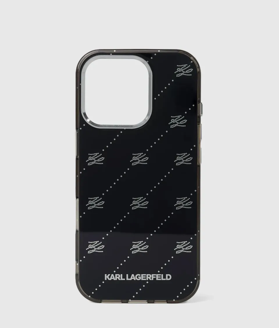 Karl Lagerfeld All-over Autograph Handyhülle iPhone 16 Pro Logo