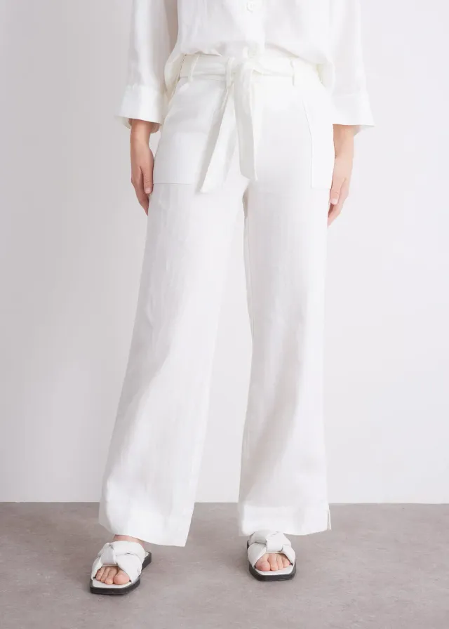 Senatex Lyocell-Leinen Hose Off-White
