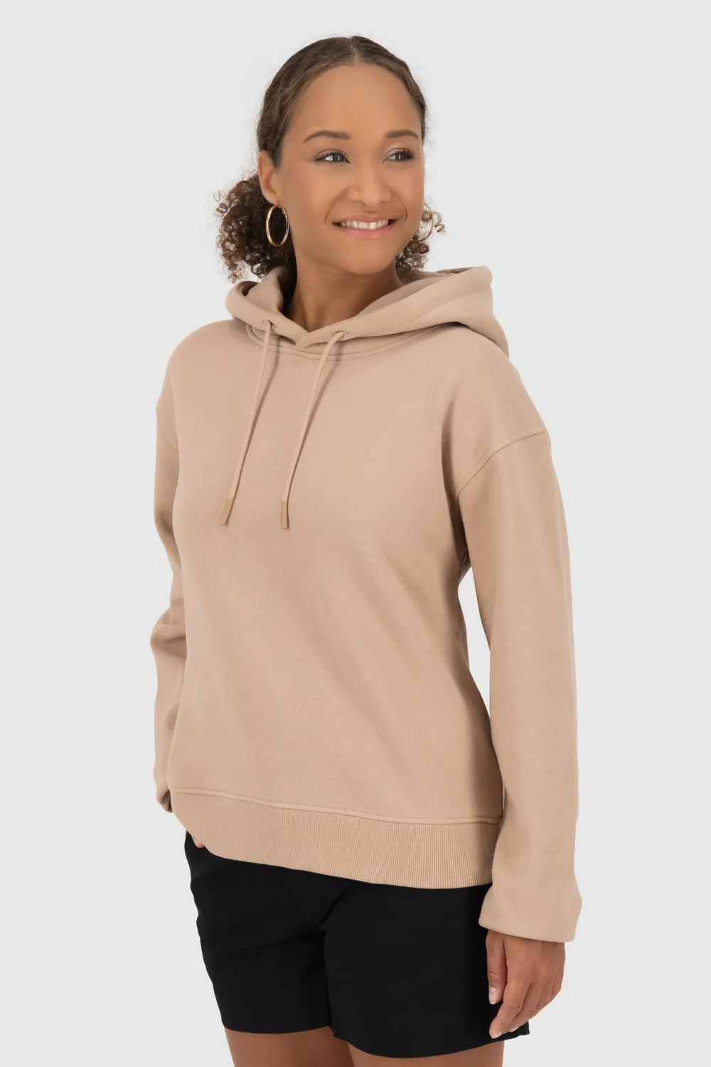 Alife & Kickin ThaneeAK A Hoodie Beige Damen Baumwolle