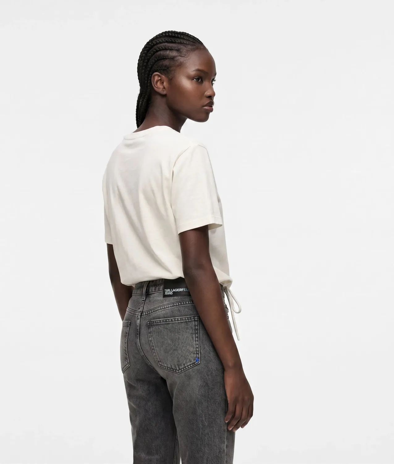 Karl Lagerfeld KL Jeans Tied-hem T-Shirt Baumwolle XS-XL