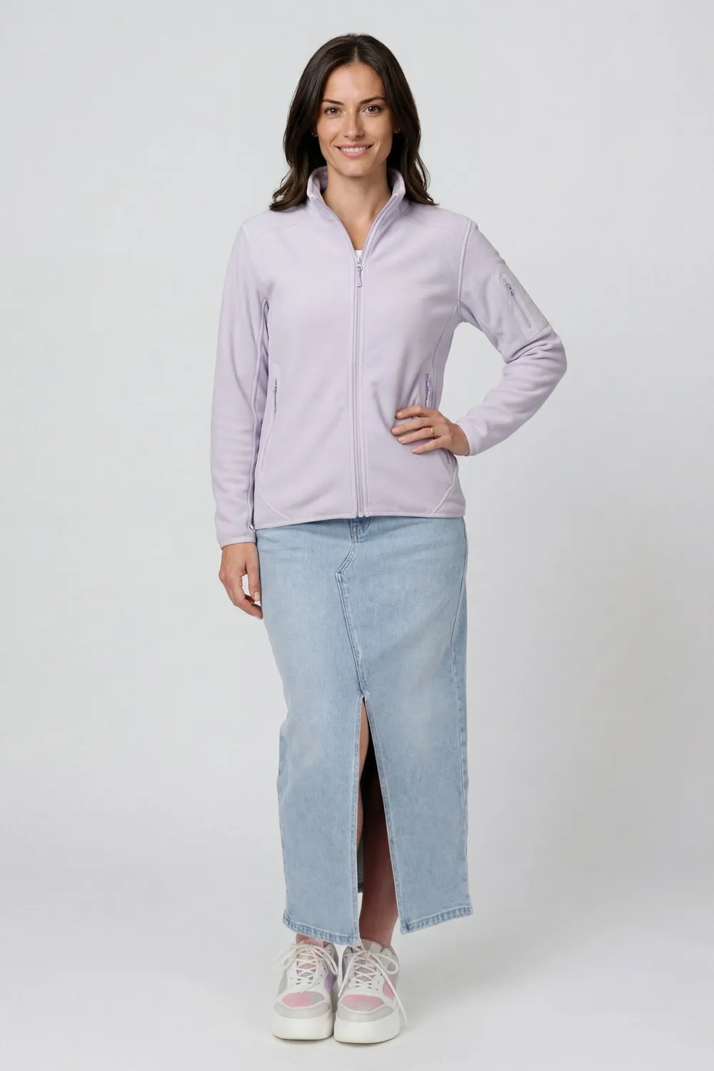 Alife & Kickin SagaAK F Fleece Sweatjacke Violett Damen
