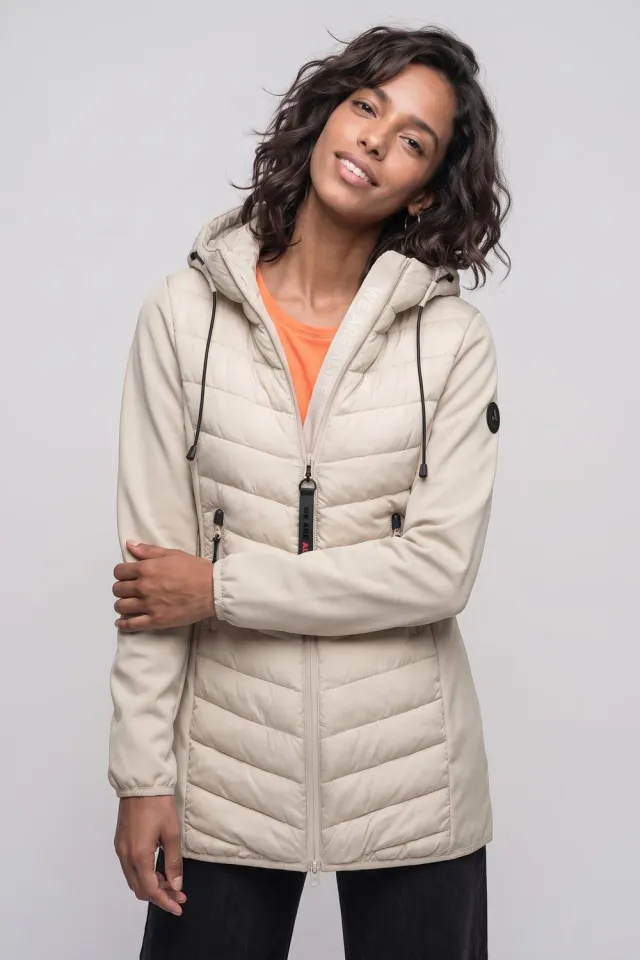 Alife & Kickin YlvaAK A Hybrid Jacke beige lang Damen