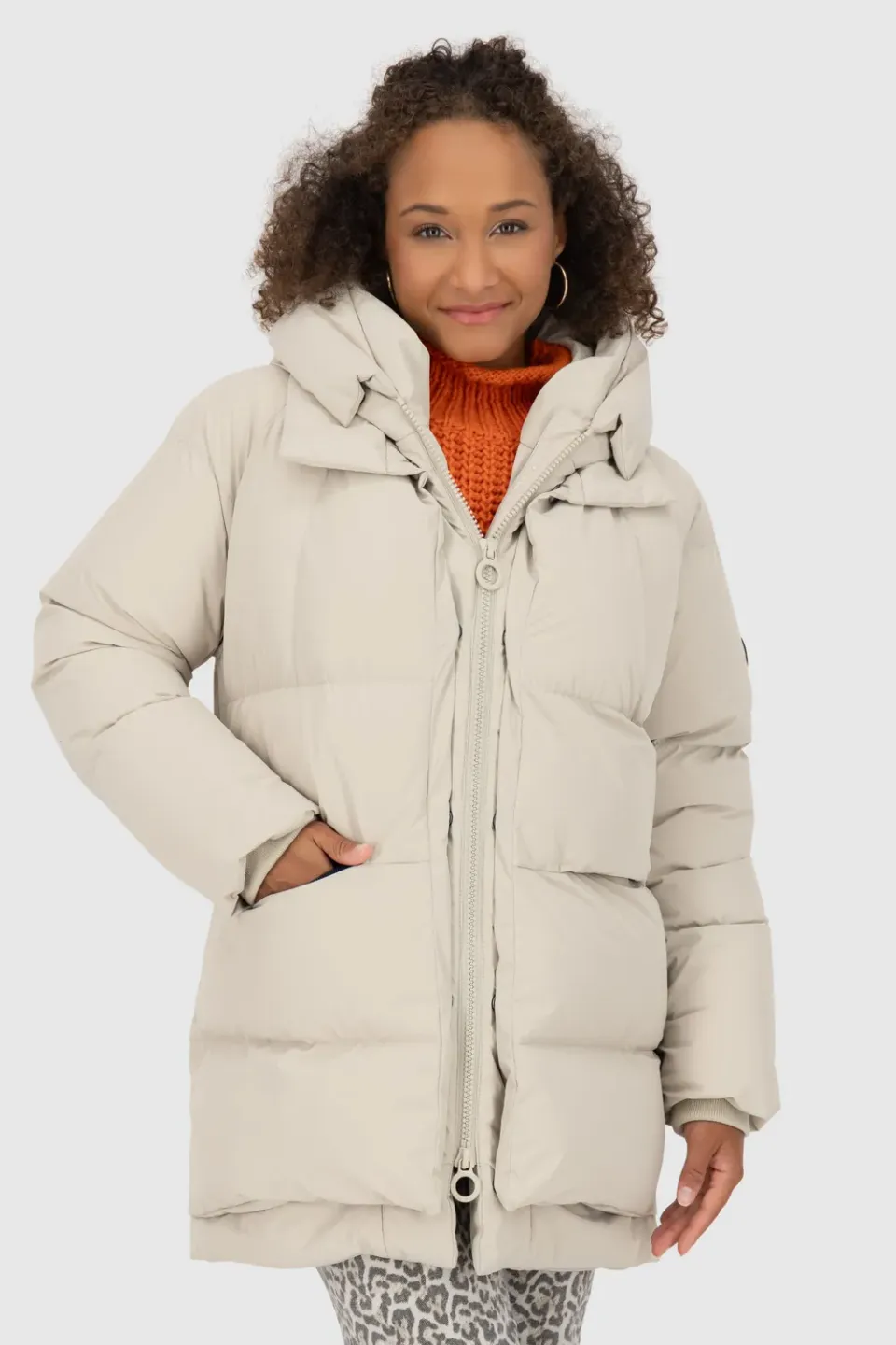 Alife & Kickin LykkeAK A Pufferjacke beige warm gefüttert