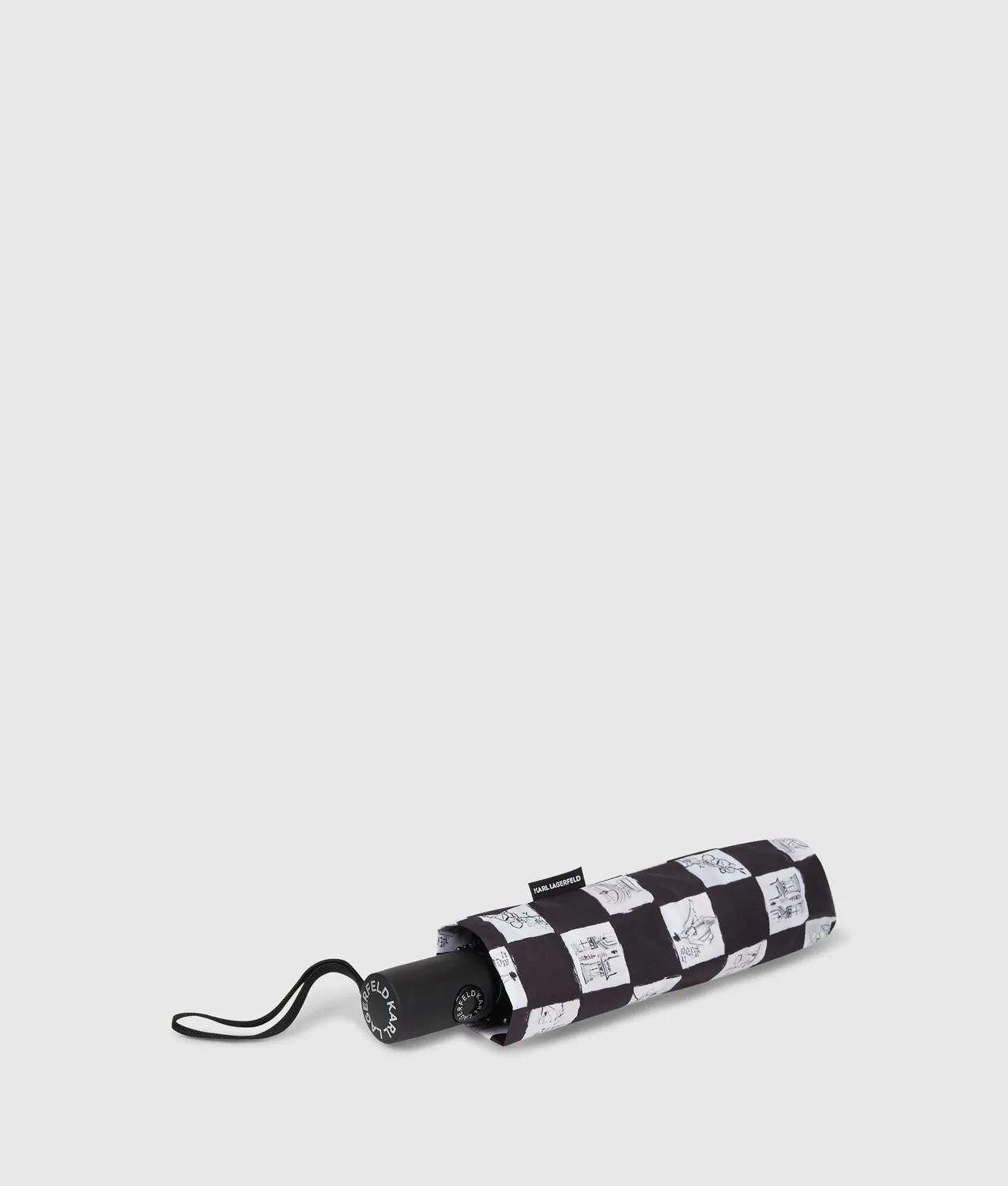 Karl Lagerfeld K/Ballet Taschenschirm kariert