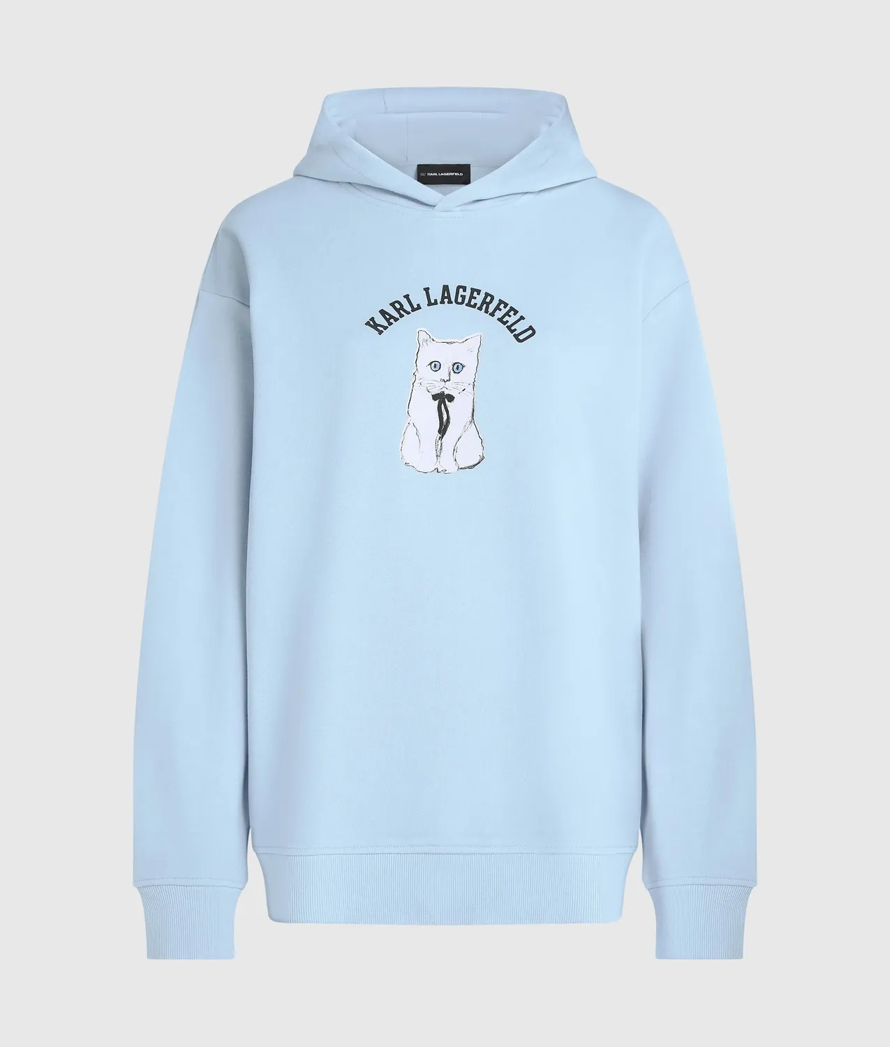 Karl Lagerfeld Ikon Choupette sketch Hoodie Damen oversized