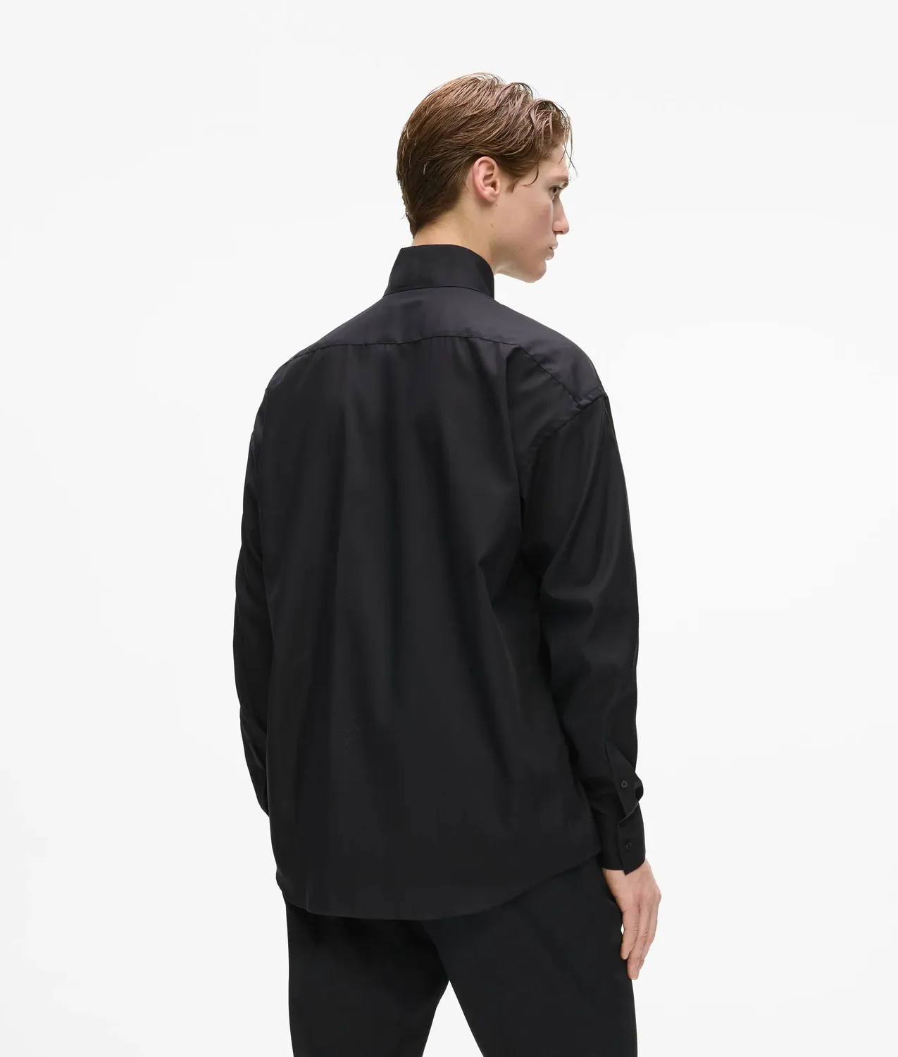 Karl Lagerfeld KL Studio Tie-Neck Hemd Schluppe weiß