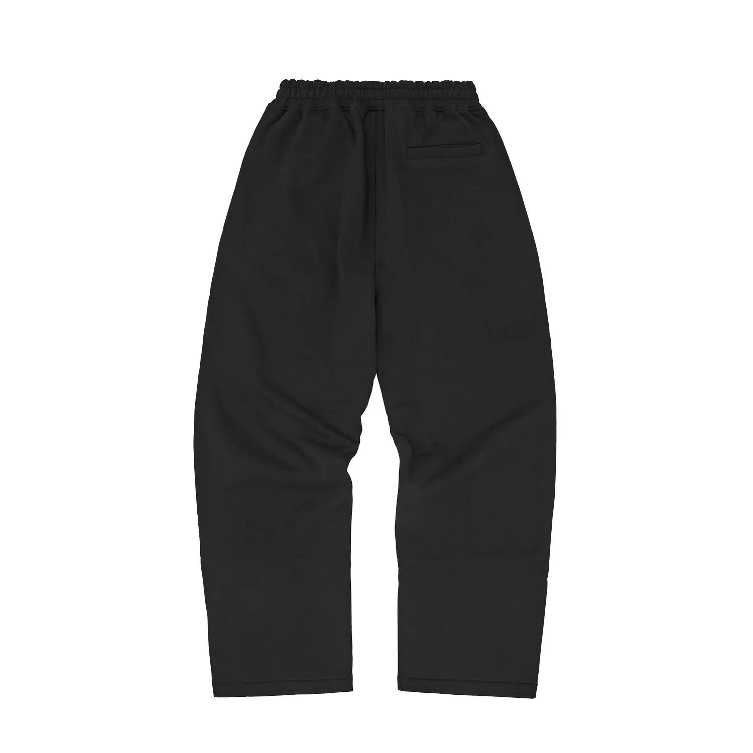 Corteiz Island Puff Print Open Hem Sweatpant Schwarz