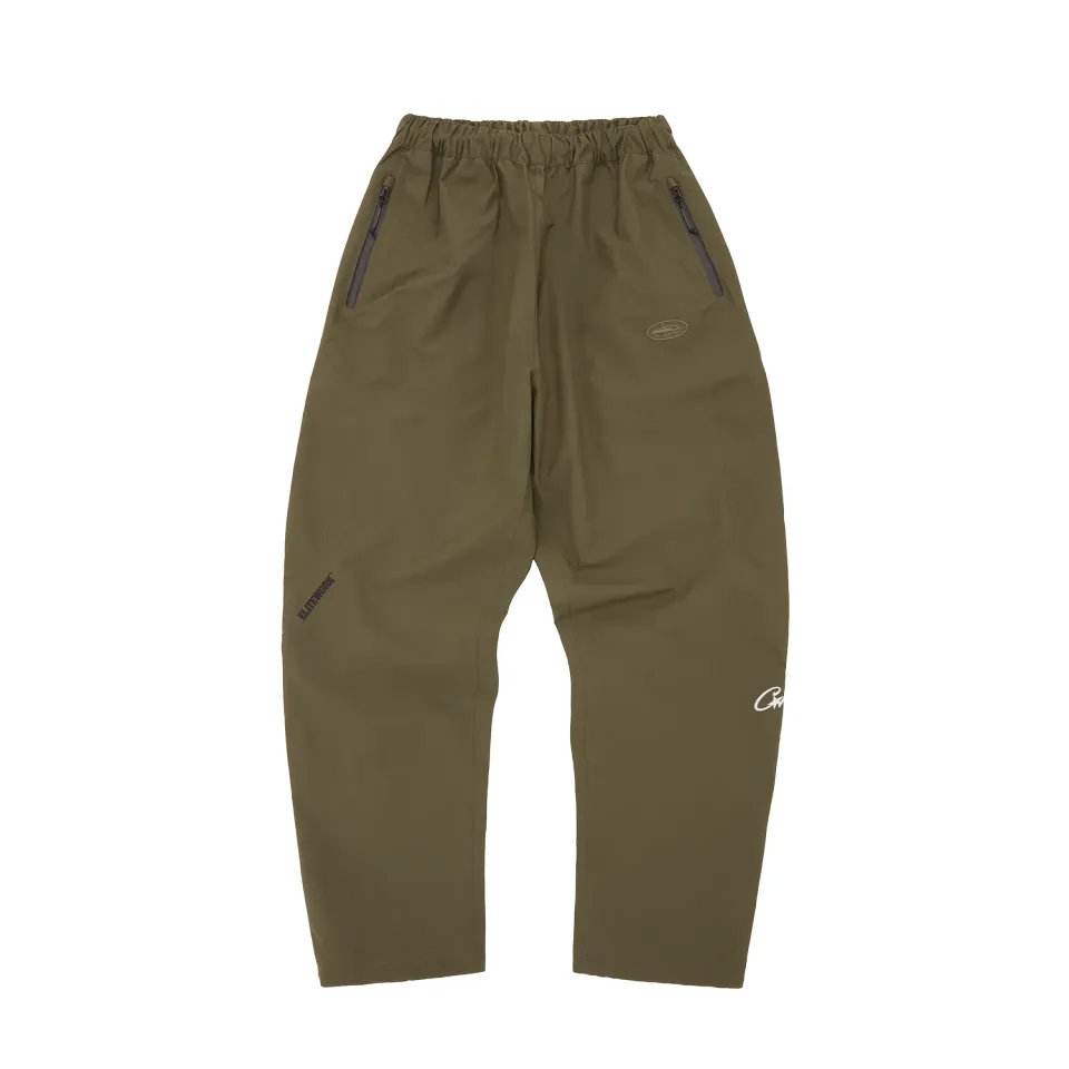 Corteiz Elitework Waterproof Shell Pant Hose Khaki wasserdicht