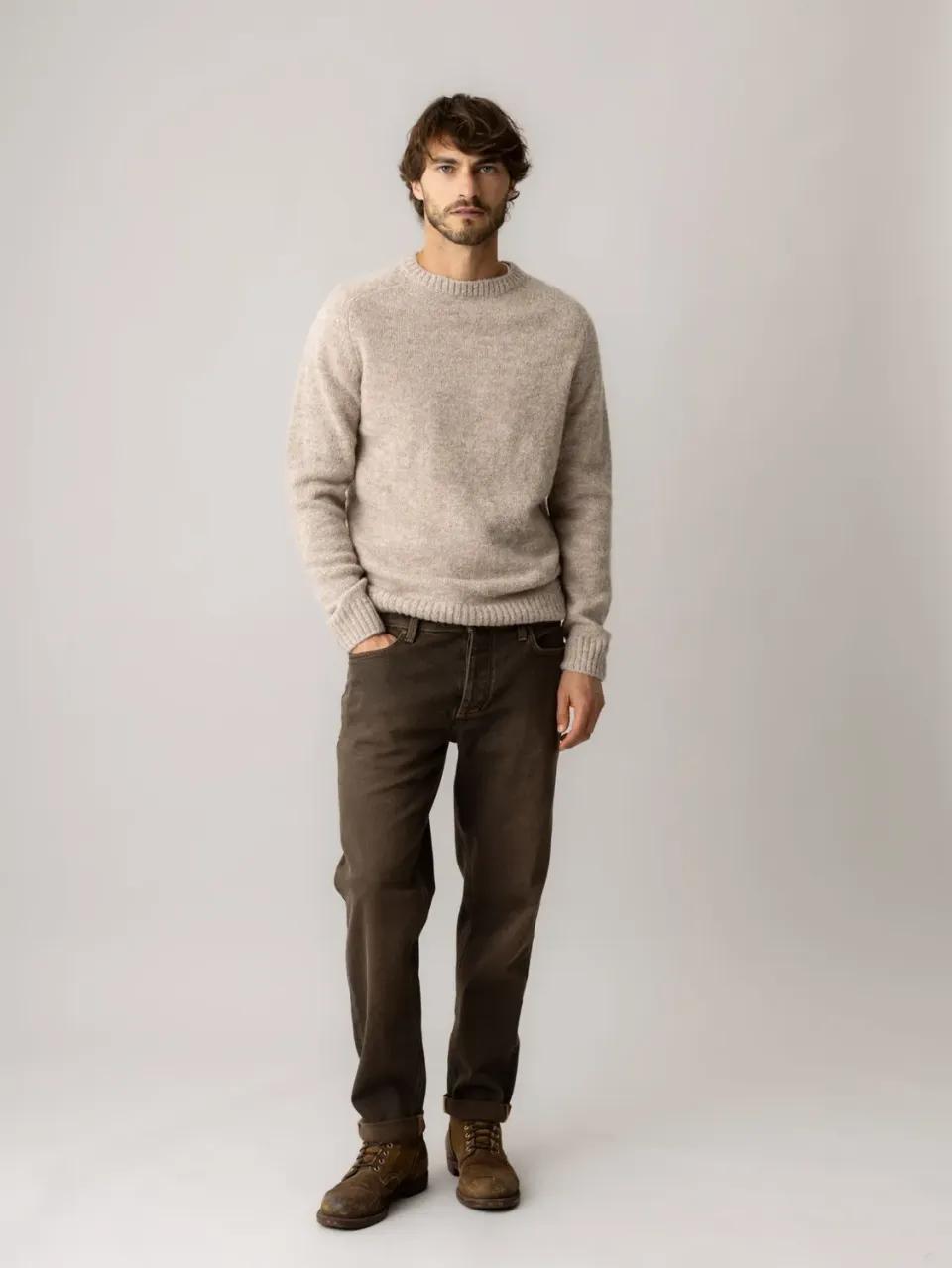 Mos Mosh Andrew Woods Jeans braun Regular
