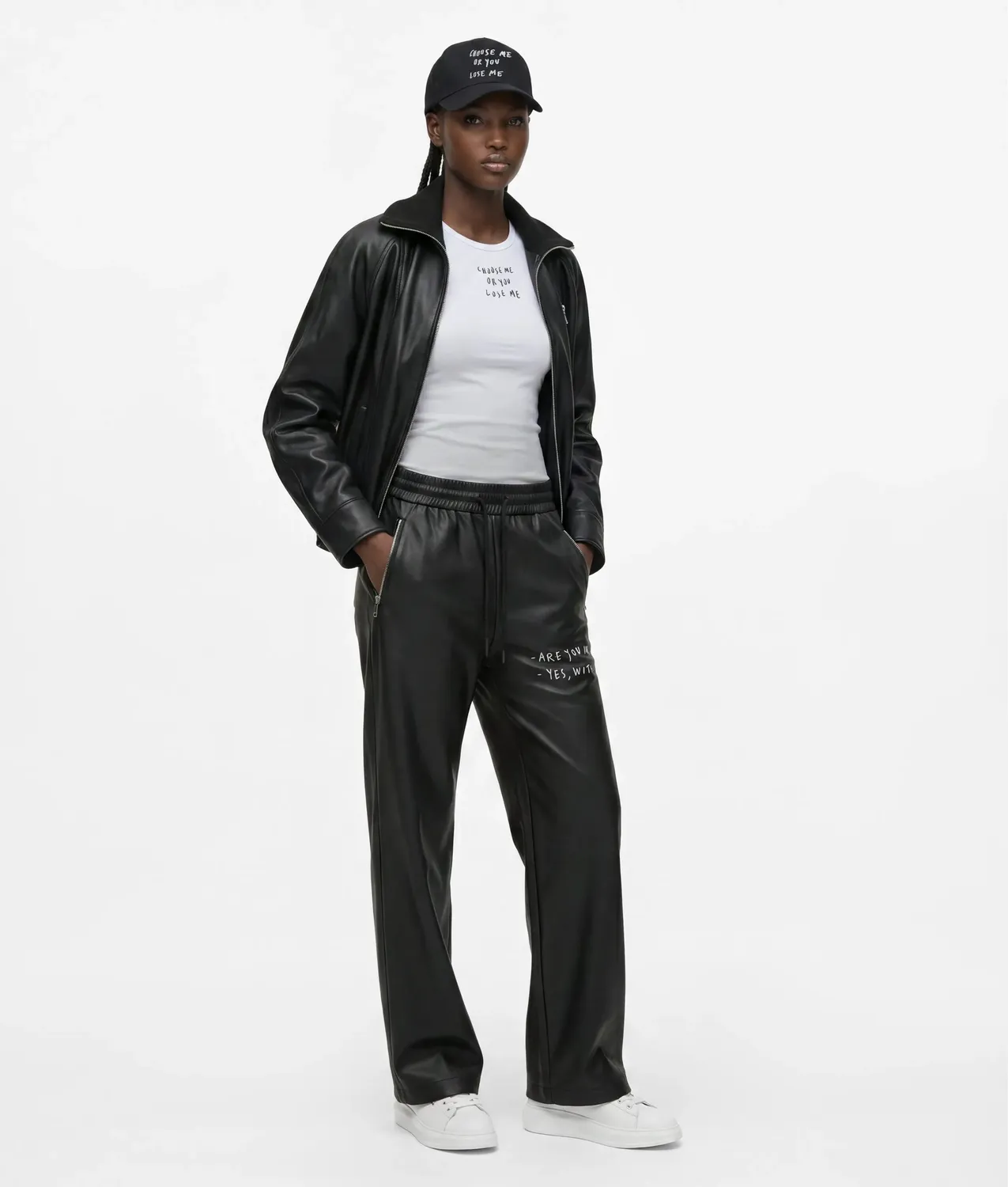 Karl Lagerfeld KLJ X Pietro Terzini Jacke Kunstleder wattiert