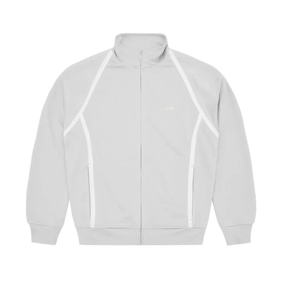 Corteiz Consigliere Track Jacke Grau Polyester