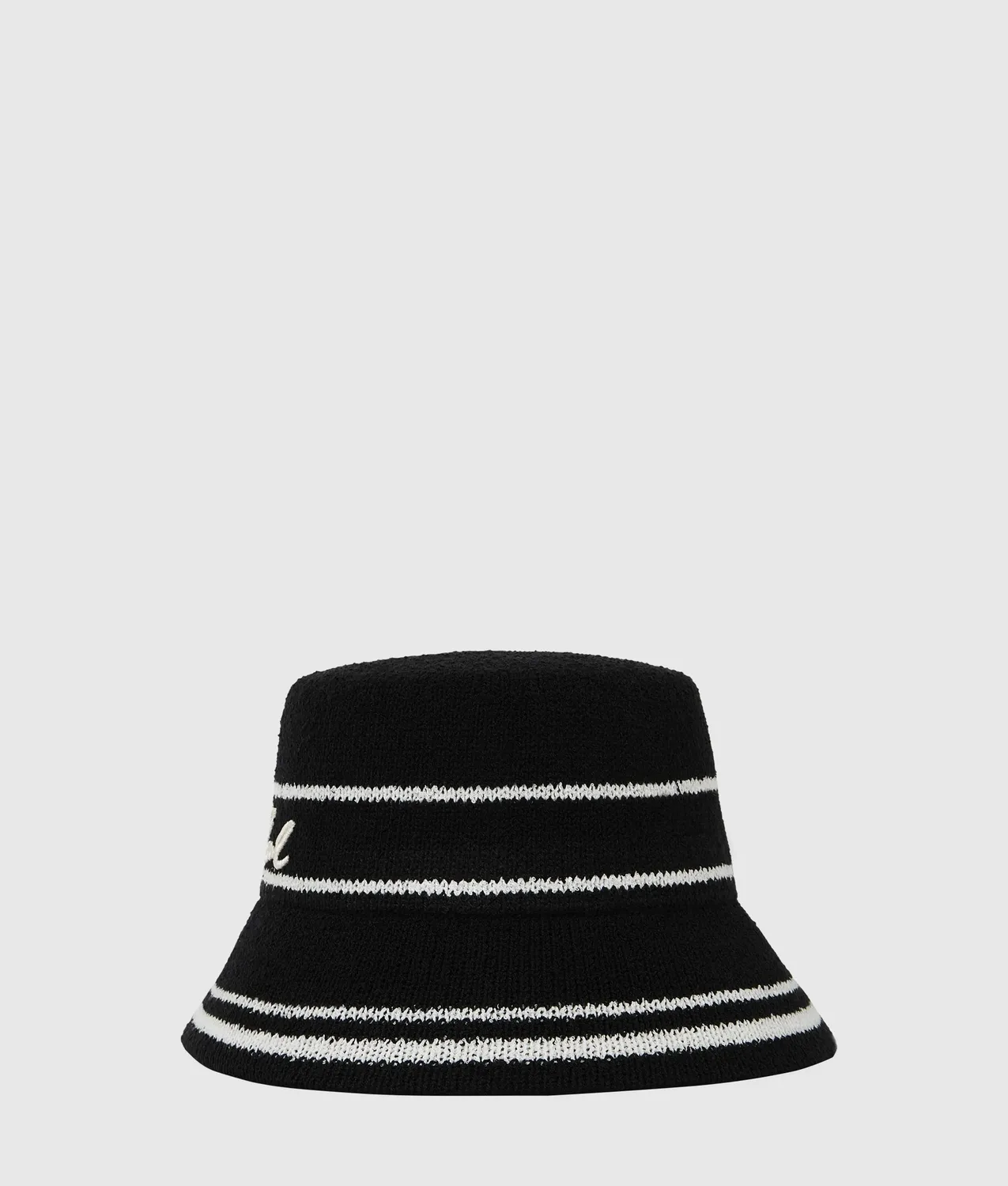 Karl Lagerfeld Signature Strick Bucket Hat Damen