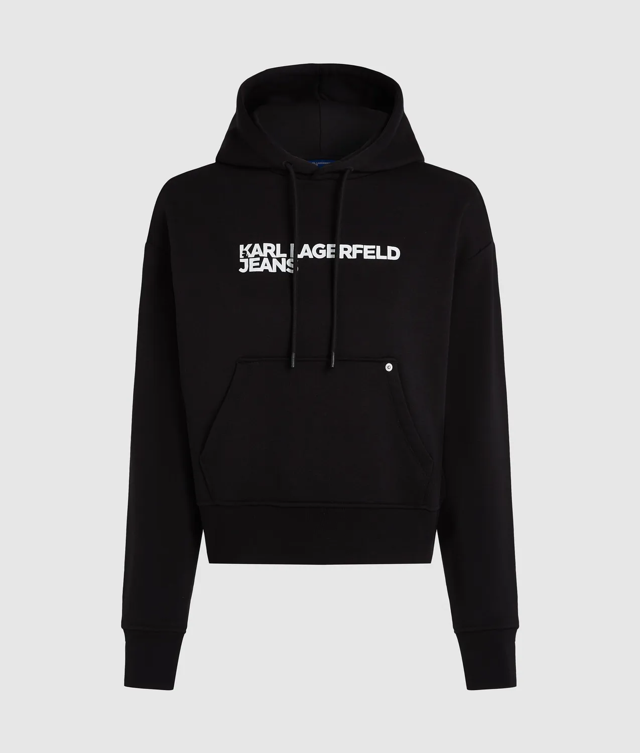Karl Lagerfeld Jeans Logo Hoodie Baumwolle Kapuze
