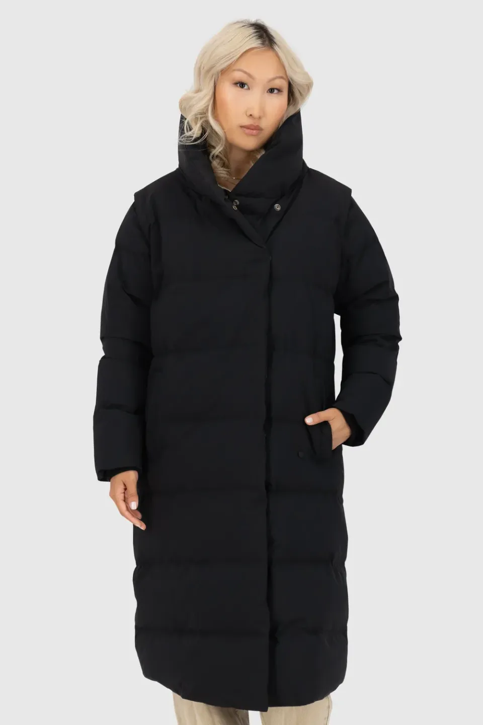 Alife & Kickin FleurAK A Steppmantel schwarz