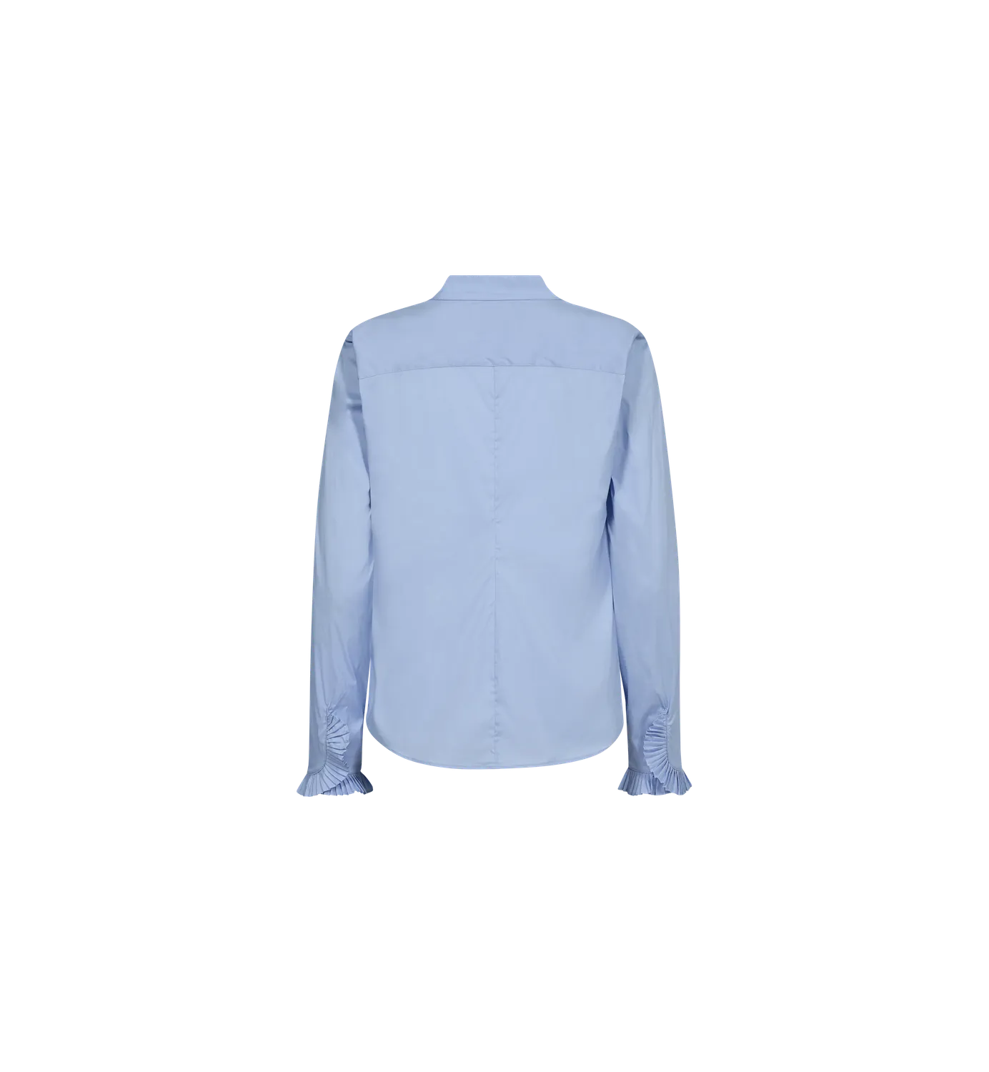 Mos Mosh MMHassie Pleat Shirt Bluse Blissful Blue fitted