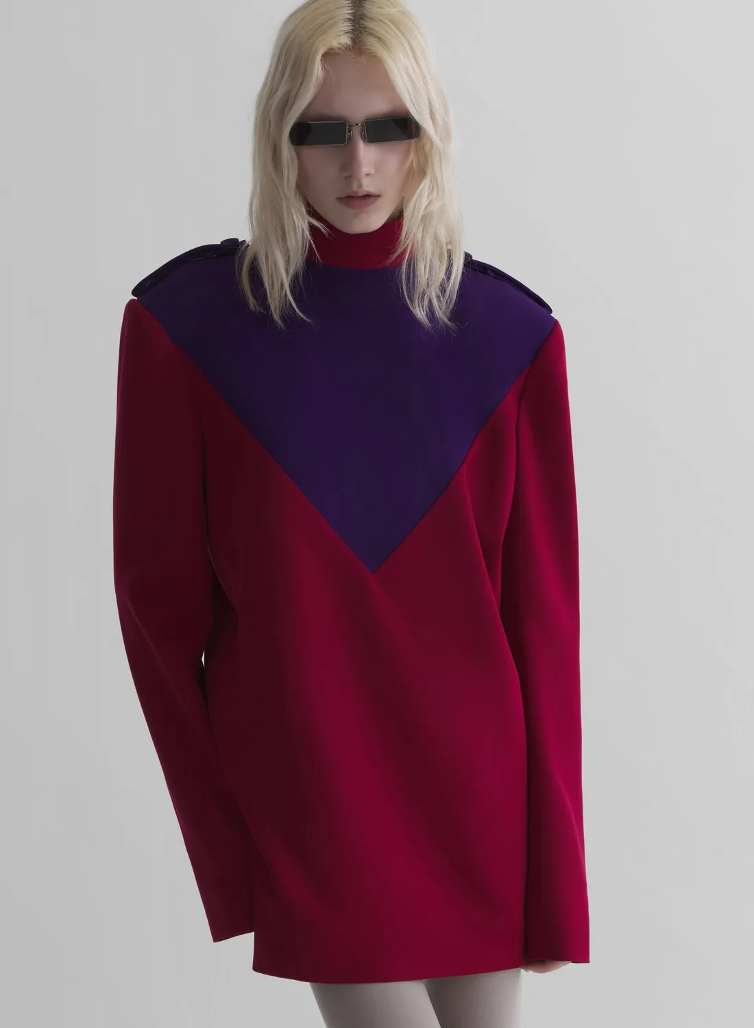 Mugler Bi-Color Uniform Hemd Shirt