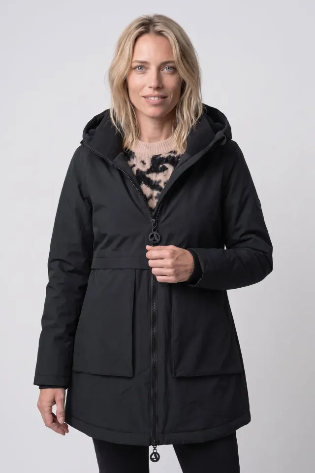 Alife & Kickin MaluAK A Parka Schwarz Damen