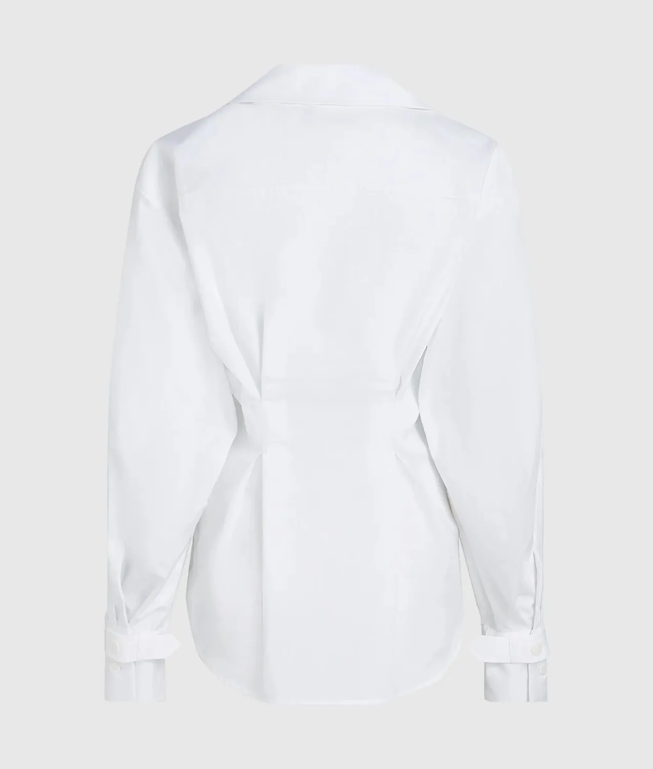 Karl Lagerfeld Karl Classics Double-breasted Hemd Weiß Bio-Baumwolle