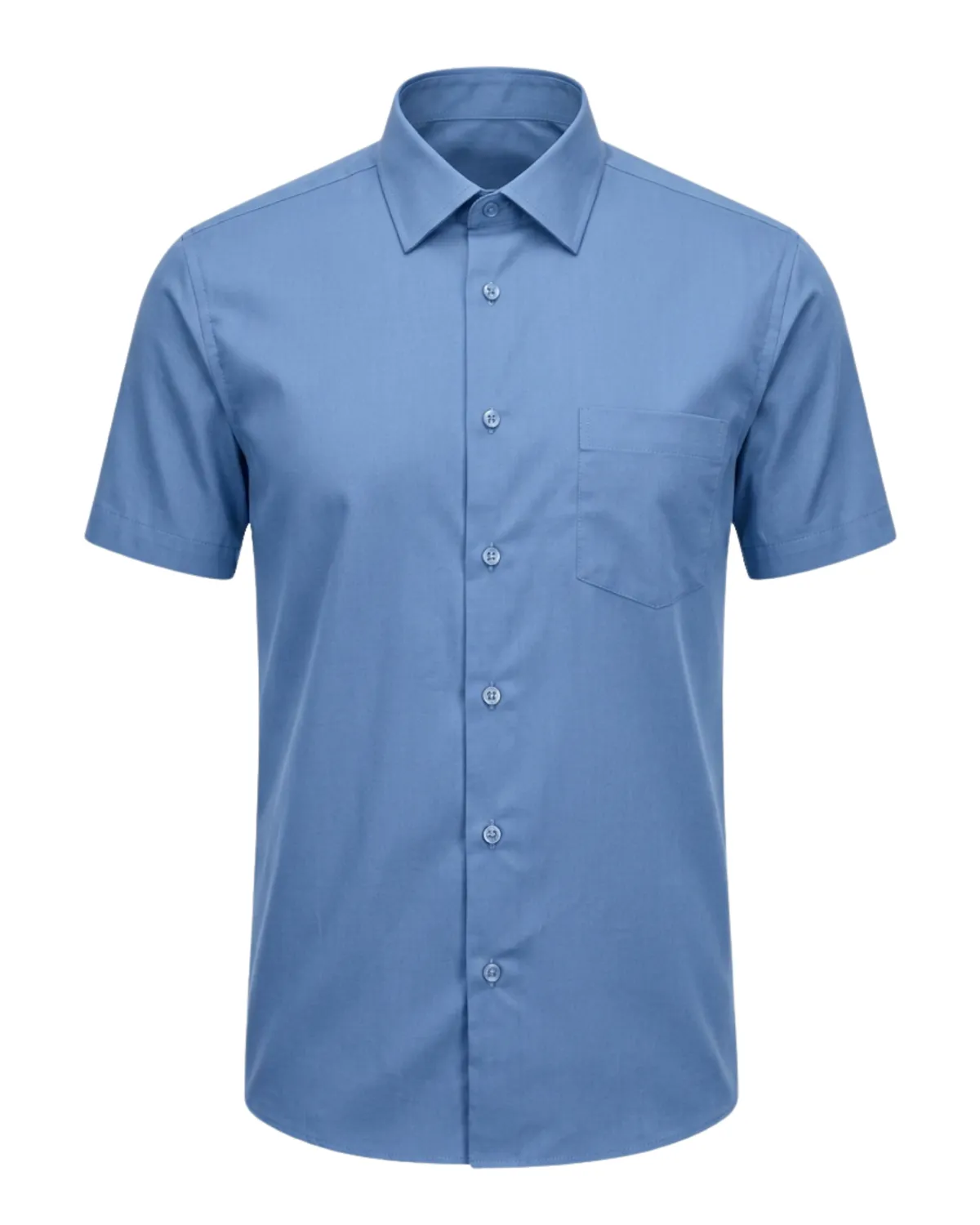 Gloriette Windsor Kurzarmhemd Blau Stretch Fashion Fit