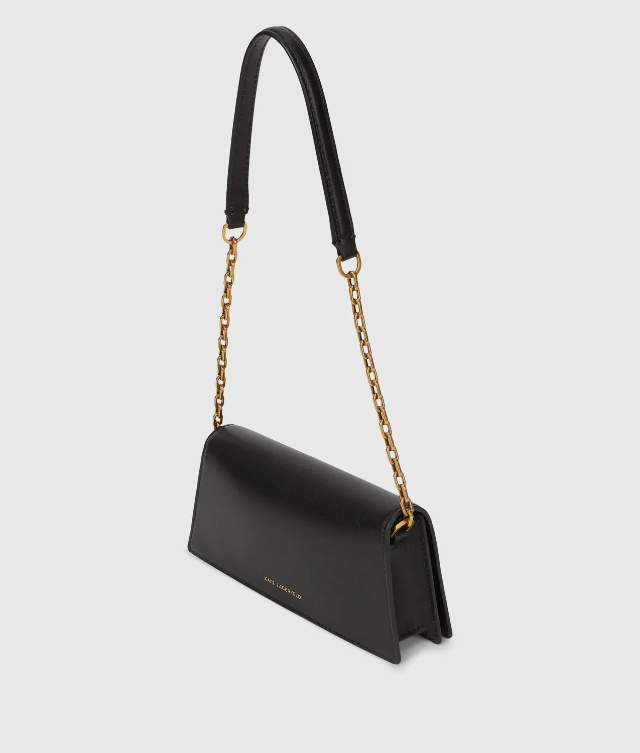 Karl Lagerfeld K/Autograph Mini Flap Umhängetasche Leder Kette