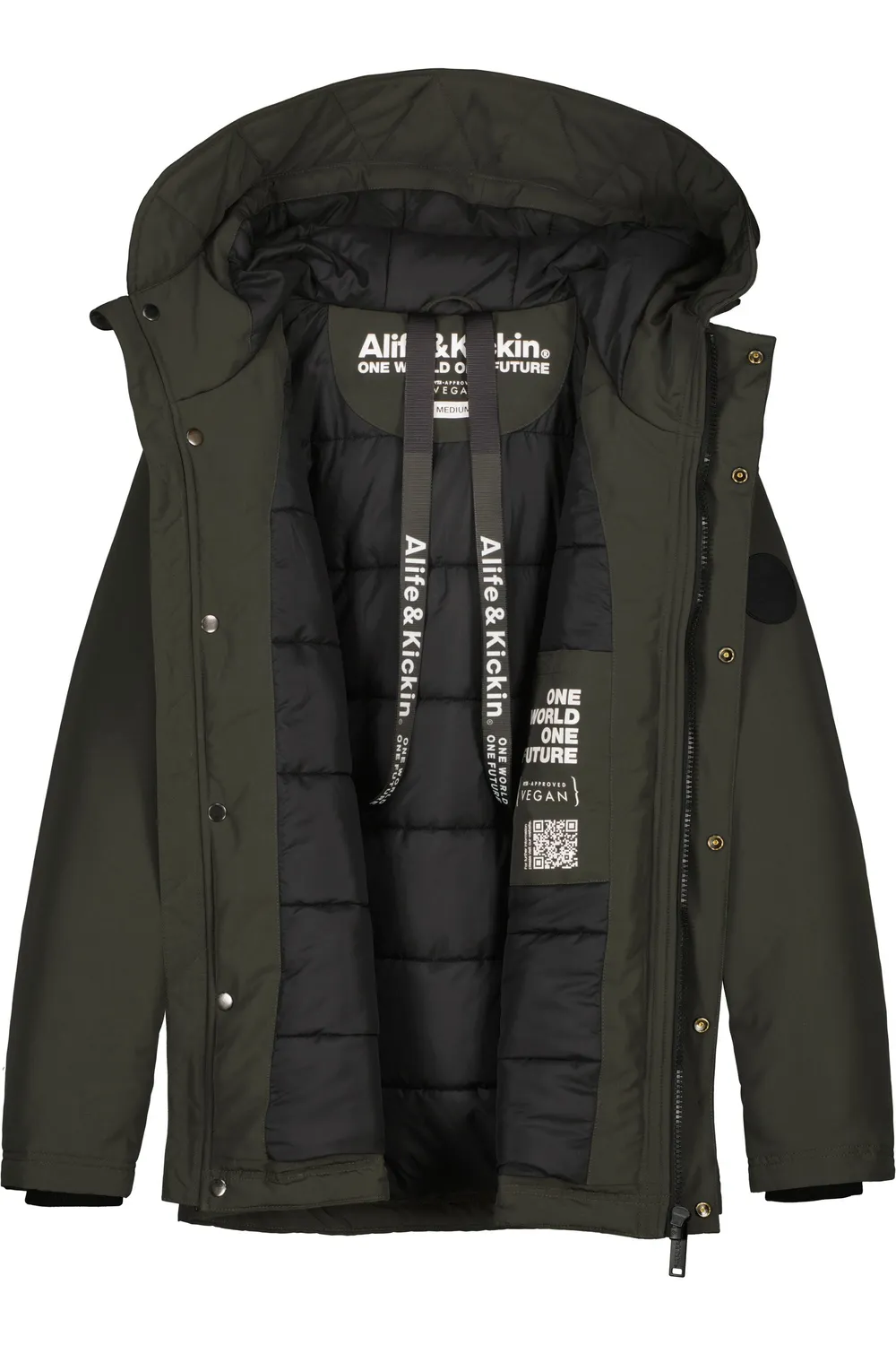 Alife & Kickin NilasAK A Jacke Schwarz wasserabweisend