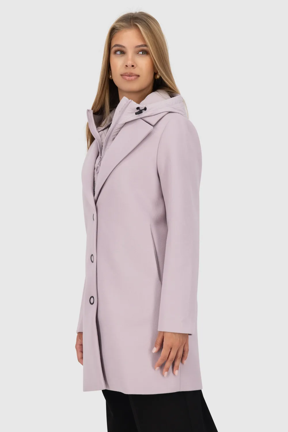 Alife & Kickin AjaAK A Jacke Violett Hybrid Wintermantel